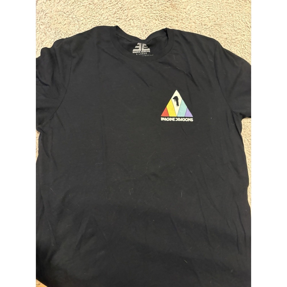Imagine Dragons T Shirt Mens XL Black Good Evolve Tour 2018 Graphic Concert Tee